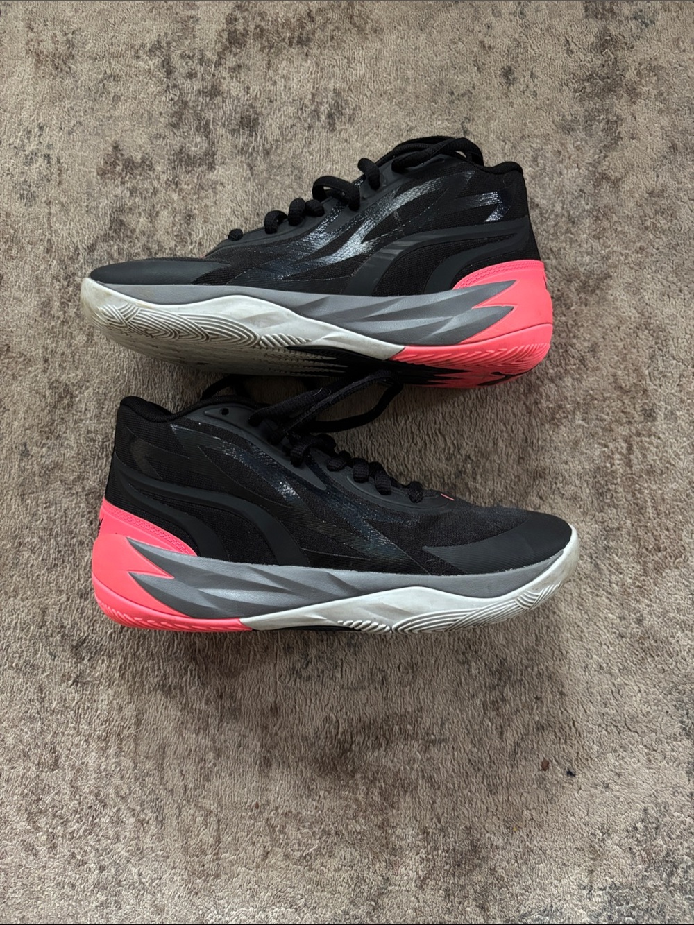 Boys Black LaMelo Nitro MB.02 Basketball Sneakers - Size 5